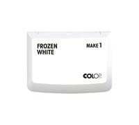 COLOP Stamp Pad Make 1 Frozen White 50 x 90 mm, Cushion for Traditional Hand Sta