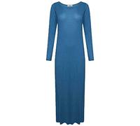 Colop Womens Ladies Long Sleeve Stretchy Plain Jersey Maxi Dress Plus Size 8-26 (Teal, 20-22)