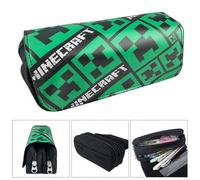 (color-2, One size) minecraft children's double-layer pencil case with large capacity