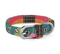 Color Acoustic and Guitar Dog Collar with Buckle Cute Pet Necklet Adjustable Safety Pet Collars for Small Dog Medium Dogs Wide Dog Collar