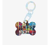 Color Acoustic and Guitars Print Acrylic Dog Bone Ornament,Pet Ornament,Key Chain,Gifts Wrapping,for Pet Lovers