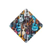 Color Acoustic And Guitars Printing 10 Pieces Air Freshener Cards,Car Scented Hanging Air Freshener Fragrant Sheets For Car Use