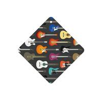 Color Acoustic And Guitars Printing Fashion Car Air Freshener Cards 10 Pcs Car Scented Hanging Sheets