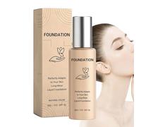 Color Adjusting Foundation,30g Hydrating Lightweight Buildable Coverage - Sweat-proof Foundation Concealer - for Mature Skin Natural Finish Home Travel Dating Office Work
