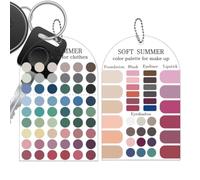 Color Analysis Card 2 Piece Portable - Palette Matching Guide Summer Color