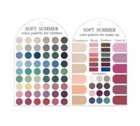 Color Analysis Card 2 Pieces Acrylic Seasonal Palette