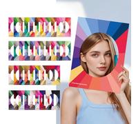 Color Analysis Drape Kit, 36 Face Curtains for 12 Seasons, DIY Color Analysis Kit with Instructions and Assessment Sheet, Find Your Best Colors for Women, Makeup and Fashion