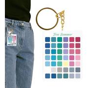 Color Analysis Key Chain - Color Analysis Palette Pendant - Keychains for Backpacks - for Personal Styling Guide Wallet Schoolbag Handbag Home Travel