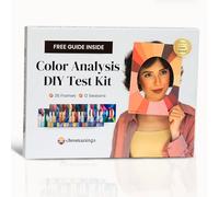 Color Analysis Kit - DIY Personal Color Test with 36 Face Frames, Step-by-Step Guide & Digital Drapes Kit - Find Your Best Colors