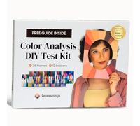 Color Analysis Kit - DIY Personal Color Test with 36 Face Frames, Step-by-Step Guide & Digital Drapes Kit - Find Your Best Colors