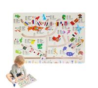 Color and Number Maze - Educational Activity Skills Building | Board Maze Color Matching Game - for Boys Girls Children Over 3 Years Old Classroom Living Room Kindergarten Travel