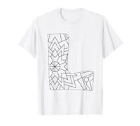 Color and paint it yourself the mandala letter L T-Shirt
