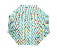 Color Artistic Cartoon Markings Umbrella Windproof Automatic Foldable Umbrells Auto Open Close for Men Women Kids
