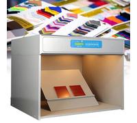 Color Assessment Cabinet, Lab Color Matching Light Box, Light Booth for Matching, 6 Light Sources: D65 Tl84 Uv F Cwf U30, for Textile Printing and Dyeing Materials