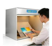 Color Assessment Cabinet, Professional 6 Light Source Color Matching Light Booth, Standard LED Light Box for Textile Fabric Printing Paint Use