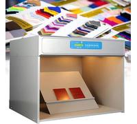 Color Assessment Cabinet with 4/5/6 Light Sources - Color Matching Box for Fabrics and Textiles