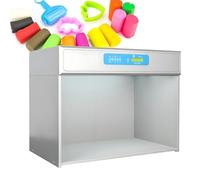 Color Assessment Light Booth, Color Matching Cabinet with D65 TL84 UV Light for Textile Printing Dyeing Materials and Toys