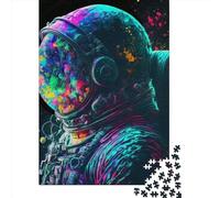 Color Astronaut 1000 Piece Puzzles For Adults Creative Rectangular Puzzle Paper Puzzle Puzzle Jigsaw for Friends Family 1000pcs (38x26cm)