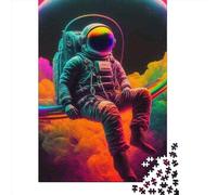 Color Astronaut Jigsaw Puzzles Game Adult 1000 Piece Jigsaw Paper Creative Jigsaw Puzzle Decompressing Game 1000pcs (38x26cm)