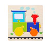 (Color: AV-7) Baby Wooden 3D Puzzles Tangram Shapes+ Free Gift