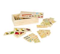 Color Baby Dominoes Wooden Animals, 28 Pieces