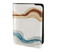 Color Ball Puzzle Travel Passport Holder Cover Wallet Leather Case Travel Essentials Luggage Accessories, A Fluttering Veil, One Size, Contemporary