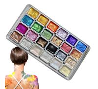 Color Base, Watercolor Set Frame, Manual Painting Tool, Smooth Shimmer Feature, Provides Radiant Aesthetic Reach, Creative Styling Item, Simple Paint Part For Professional Beginning Artists