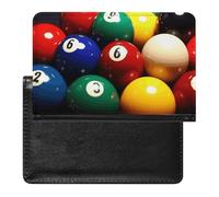 Color Billiards Passport Holder Cover Passport Cover Protector Essentials with Credit Card Slots Slim Travel Wallet Covers Documents Organizer Protector for Man&Women