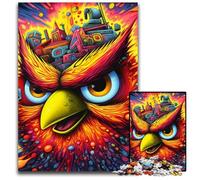 Color Bird 1000-Piece Jigsaw Puzzle cardboard Jigsaw Puzzles for Adults Challenging Brain Teaser - Relaxing Toy for Teenagers 26X38CM/10.23x14.96inch