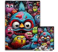 Color Bird 1000Pc Adults Jigsaw Puzzle Wooden Jigsaw Brain-Challenging DIY Decorative Game, Family Interactive Toy 50x75CM/19.68x29.52inch