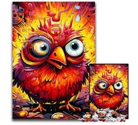 Color Bird 1000Pc Adults Jigsaw Puzzle Wooden Jigsaw Brain-Challenging DIY Decorative Game, Family Interactive Toy 50x75CM/19.68x29.52inch