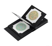 Color Blindness Book, Ishihara 38-Plate Screening Kit for Red-Green Deficiency, Professional Optometry Tool with Album Design, 19x14.8cm