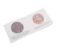 Color Blindness Testing Book, Black Paper Eye Test Chart