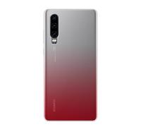 Color Block Case for Huawei P30 Shockproof and Scratch Resistant, Red