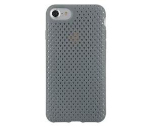 Color Block Case for iPhone SE/8/7/6S/6 Semi-rigid Micro-perforated, Grey