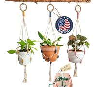 Color Block Plant Hangers (Cozy Oasis)