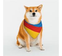 Color Block Tri Print Pet Bandana for Dogs Cats, Soft Breathable Elastic Fabric Puppy Bandana for Daily Use