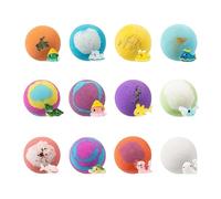 Color Bubble Bath, Hidden Toy Bath Bombs Kit, Easy Dissolve with Moisturizing Feature, Soft Skin Friendly Baths Treat Set, Play Surprise Baths with Bright Style, Family Bathing Fun for Home Use