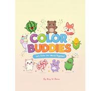 Color Buddies: Let's Color Our World Together!: Wonderful Kawaii Animals and Food Coloring Book, 30 pages, Ideal for Children and Adults