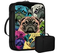 Color Bulldogs Bible Bag Large Bible Case Cover for Women Men, Multi-Functional Church Bag Bible Protector with Handle Zippered Pocket Christian Gift Bible Study Supplies