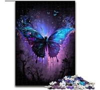 Color Butterfly 1000 Pieces Jigsaw Puzzles for Adults And Teens, Stress Reliever Staycation Kill Time Parent-child Interaction (50x75cm)