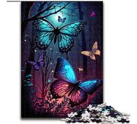 Color Butterfly Jigsaw Puzzles for Teenagers 1000 Jigsaws, Fun Games Every Piece Is Unique - Challenging Family Fun Game (26x38cm)