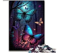 Color Butterfly Jigsaw Puzzles for Teenagers 1000 Piece, Art Interesting Stress Reduction Wishlist with Santa Claus for Age 14 (50x75cm)