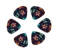 Color butterfly pattern Guitar Pick 12 picks Fashion Personalized Bass Pick Durable Electric Guitar Plectrums Instrument Accessories for Ukulele Electric Guitar Bass