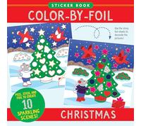 Color-By-Foil Sticker Book - Christmas (includes 18 sheets of shiny color foils)