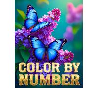 Color by Number: 100 Pages Color by Number Coloring Book With Cats, Rabbits & Cute Forest Animals