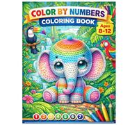 Color By Numbers Coloring Book Ages 8-12: Featuring Cute Animals, Jungle Friends, Pets, and Fun Wildlife Designs with Easy Color by Number Pages for ... Relaxation, and Screen-Free Entertainment.