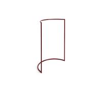 Color C-Shape Clothes Rack Maroon Red