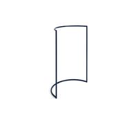 Color C-Shape Clothes Rack Steel Blue