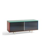 Color Cabinet Dresser with Glass Doors Medium Multicolored